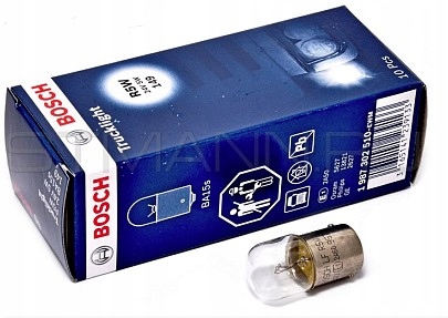 10X Żarówki Bosch Truck R5W 24V 5W BA15S Cokołowa