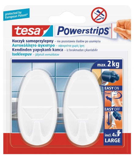 

Haczyk samoprzylepny Powerstrips Tesa 2 szt.