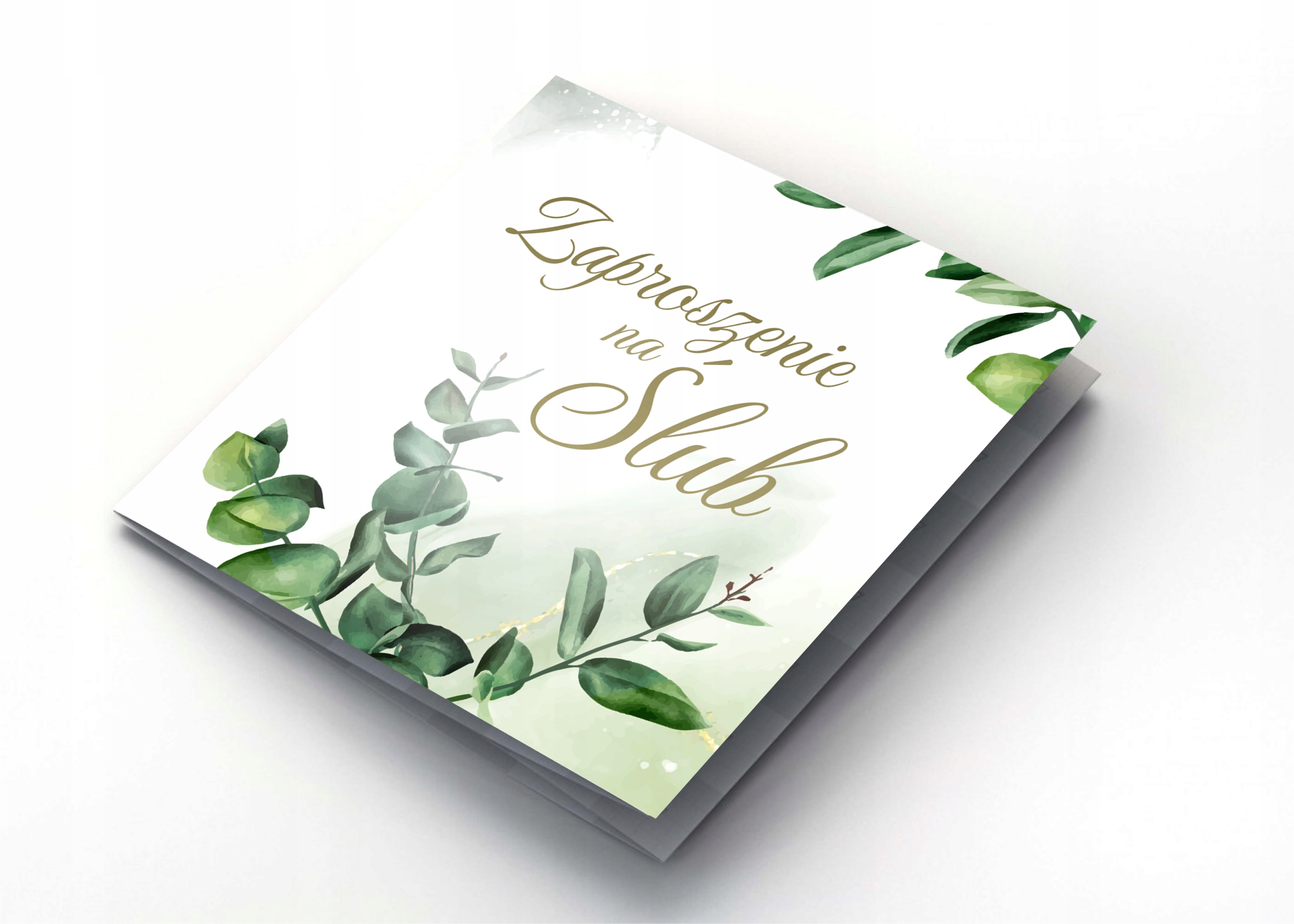 Zaproszenia ślubne gotowe FOLIA MAT + koperta w3 Marka inny