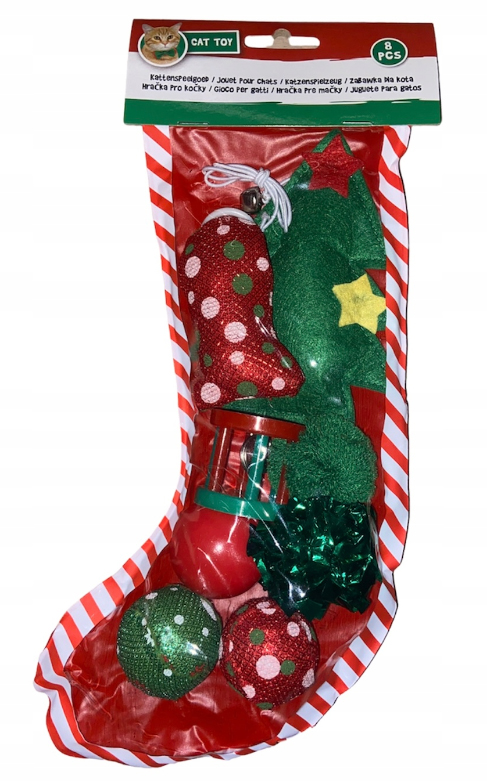 

Zestaw Prezentowy skarpeta Dla Kota zabawki Święta