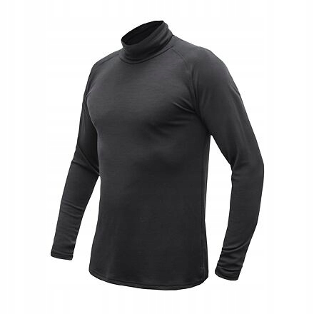 Sensor Merino Blend pánské triko dl.rukáv rolák černá velikost M
