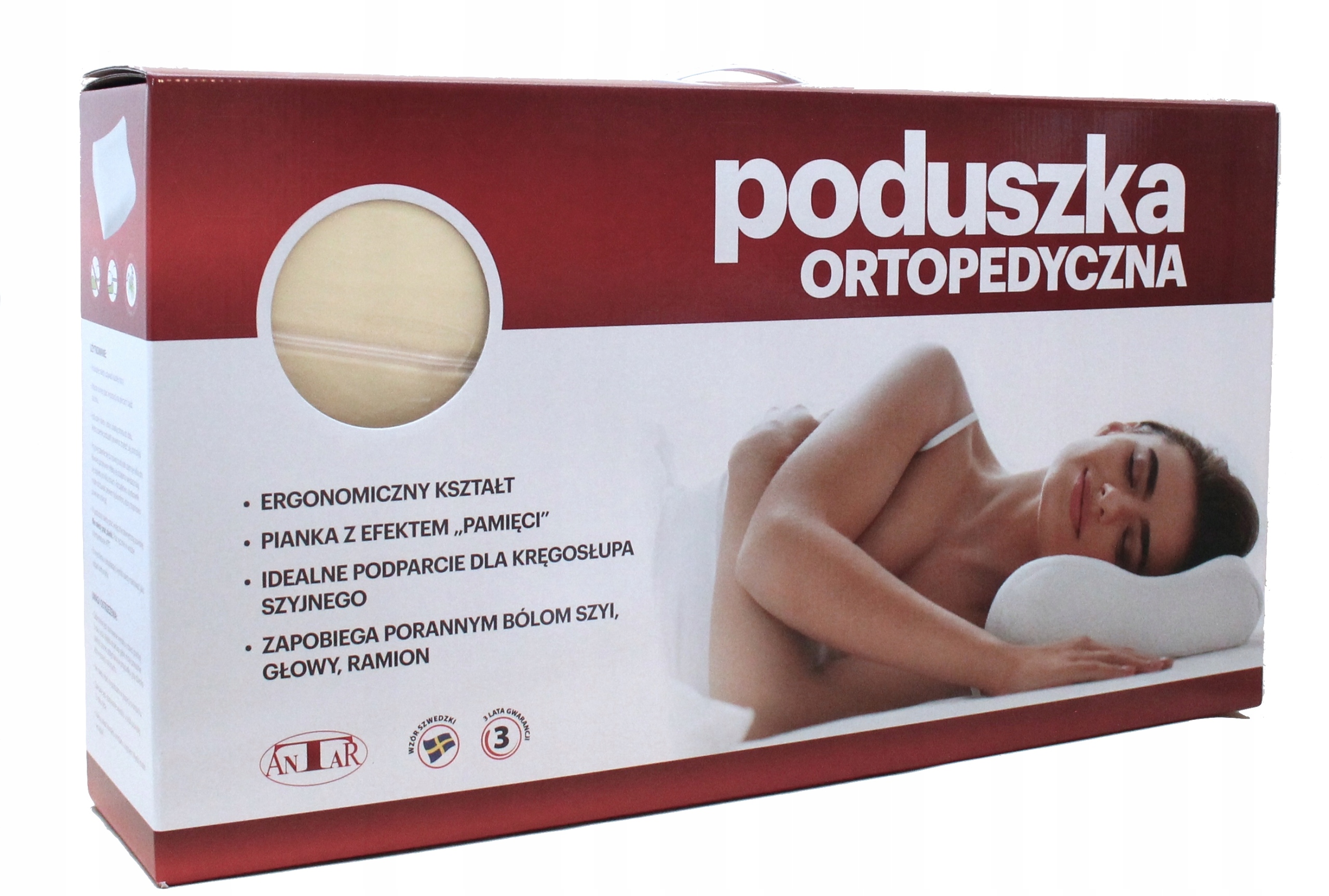 

Poduszka ortopedyczna, pianka z pamięcią,do spania