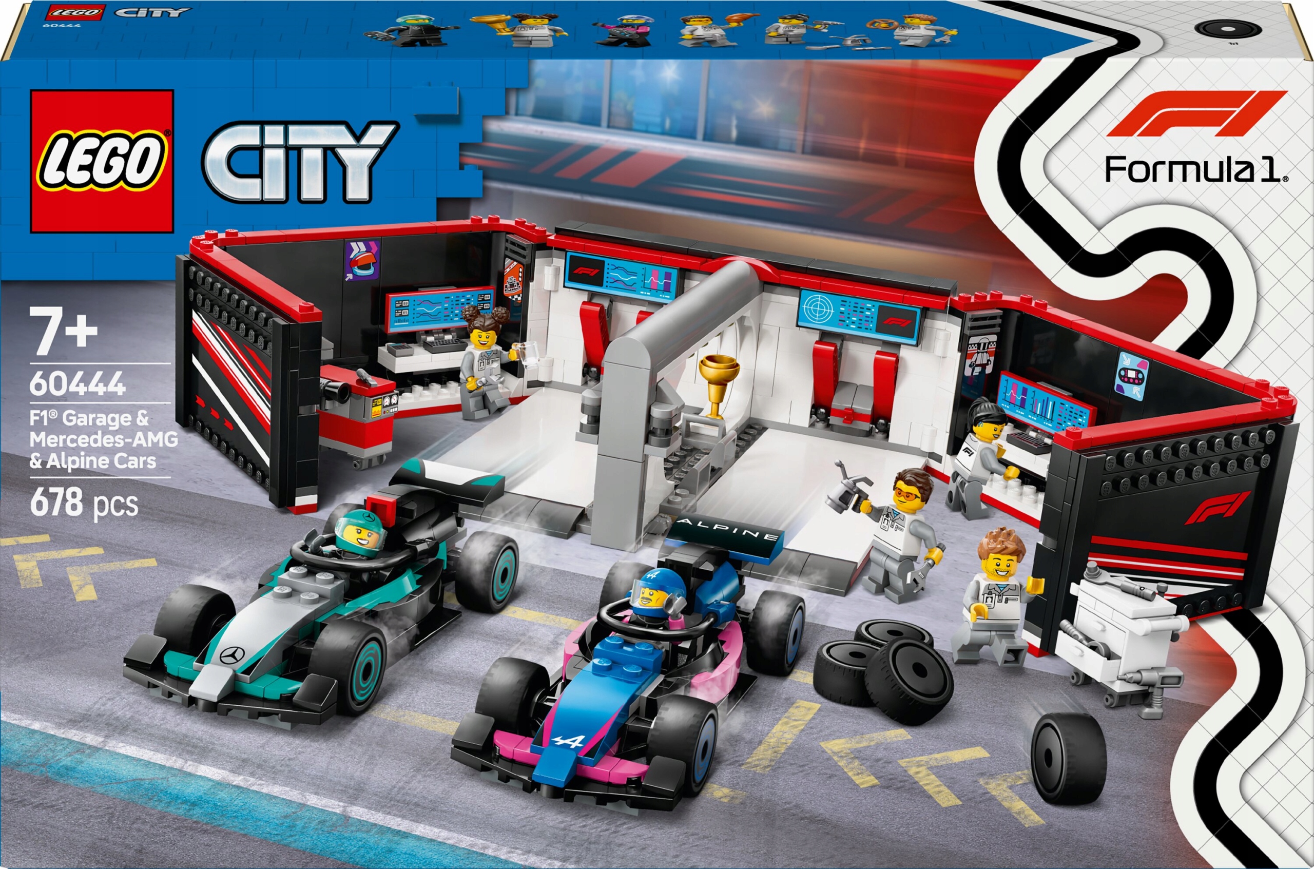 Lego City Garáž A Bolidy Mercedes-amg F1 Závodní Stavebnice Auta
