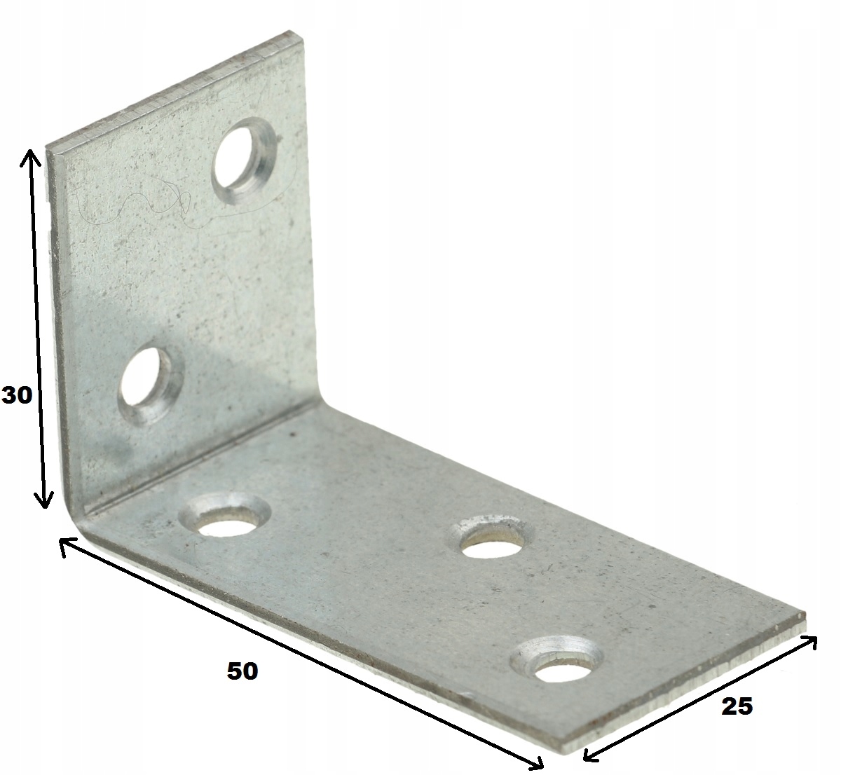 

Kątownik Łącznik Montażowy 50x30x25 Meblowy 100SZT