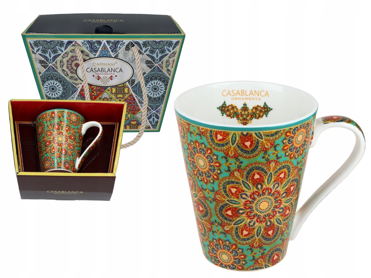 Keramický Hrnek Marocký Vzor Casablanca Na Čajovou Kávu Dárek