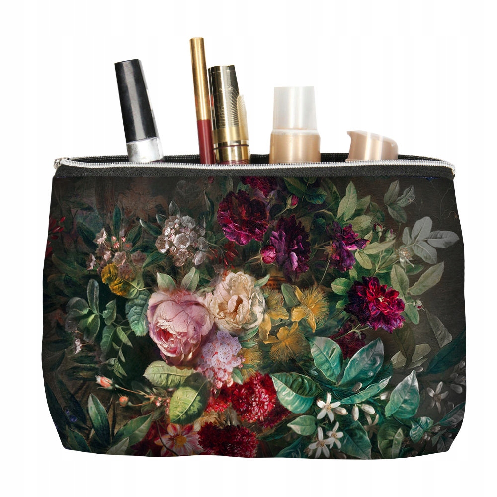 Mała kosmetyczka damska do torebki BERTONI Solo z nadrukiem Bukiet EAN (GTIN) 5903163336670