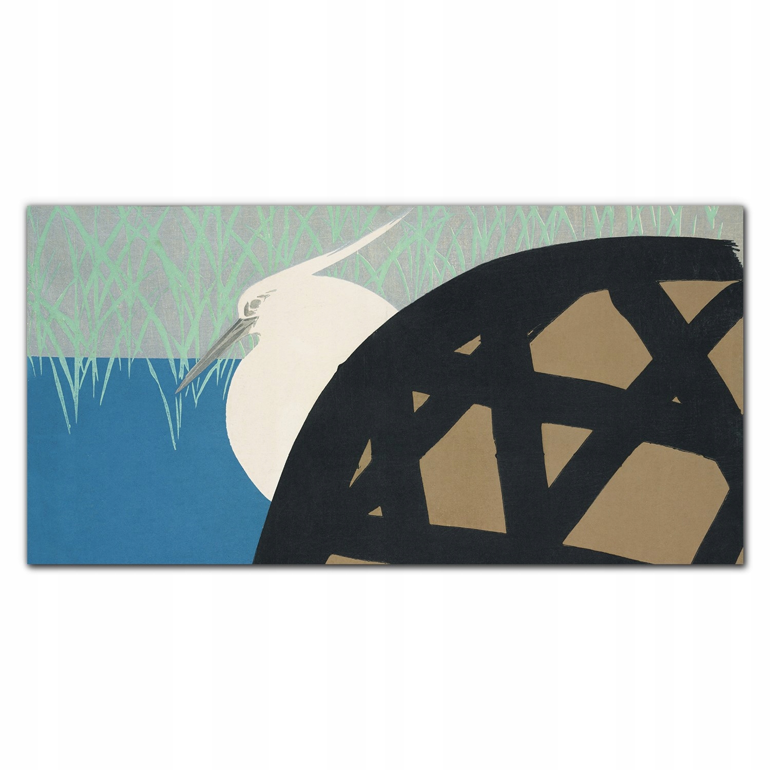 Fotoobraz vytlačený na plátne Vták voda 140x70