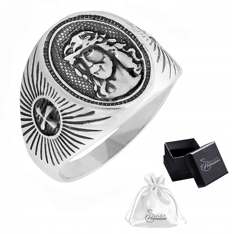 Sygnet stříbrný pr. 925 Ježíš Kristus| r. 18