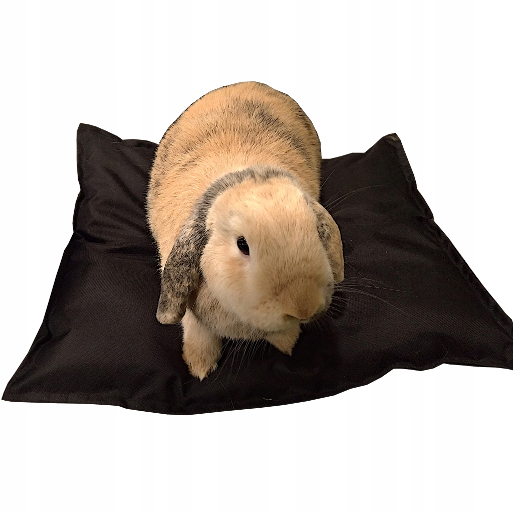 Levně Voděodolný měkký polštář pelíšek kotec potah pro králíka, černá barva