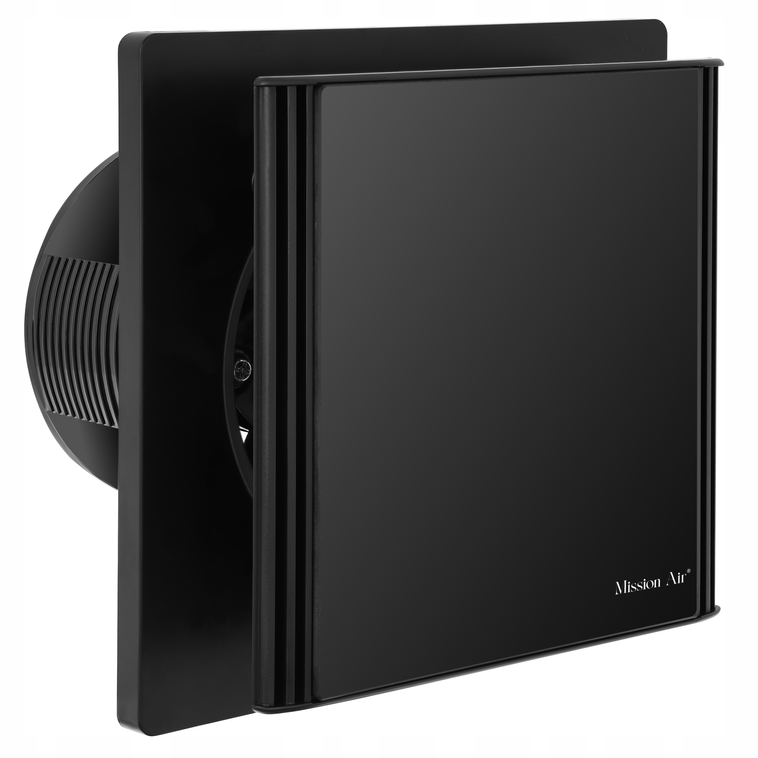 Koupelnový Ventilátor Mission Air Edge 120 S Černý Moderní Tichá Klapka