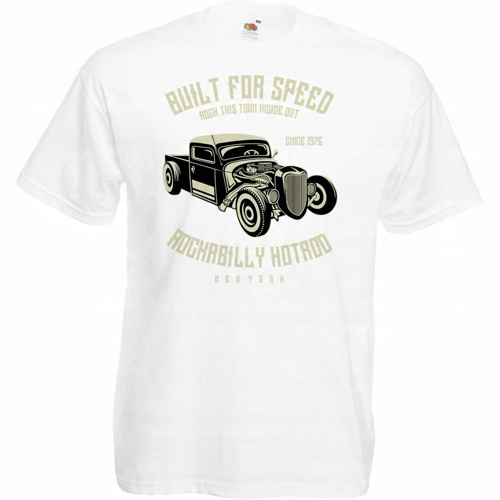 

Koszulka samochód auto oldschool S biała