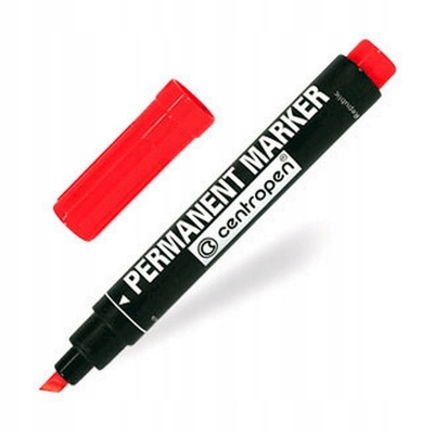 

Marker permanentny Centropen, czerwony 2,0-5,0 mm