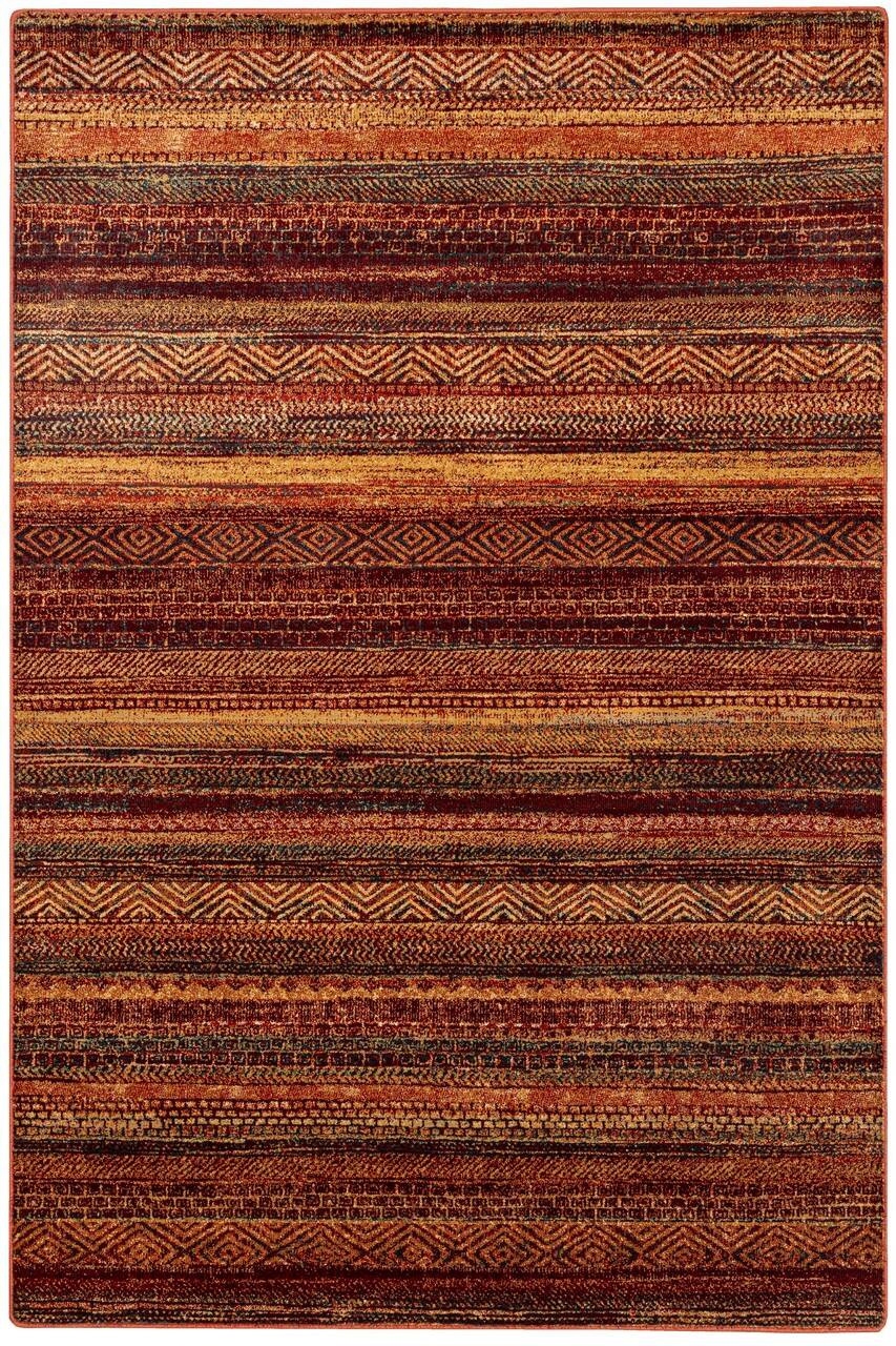 Dywan 135x200 cm czerwony do salonu 100% wełna prostokątny gęsty Dywilan
