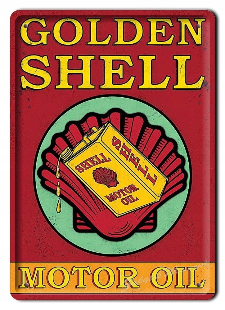 Shell Metalowy Szyld Plakat Vintage Retro #01346