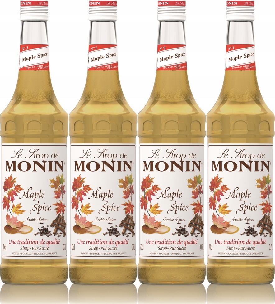 Syrop do kawy Monin Maple Spice klonowy 700ml x4