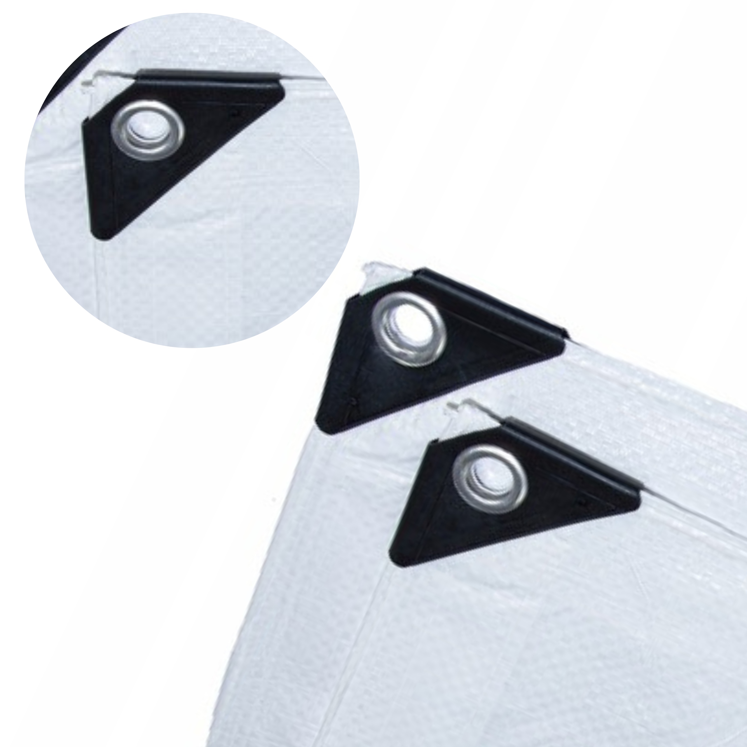 PLANDEKA BIAŁA 4X6m WZMACNIANA WOODOODPORNA UV++ Producent WM