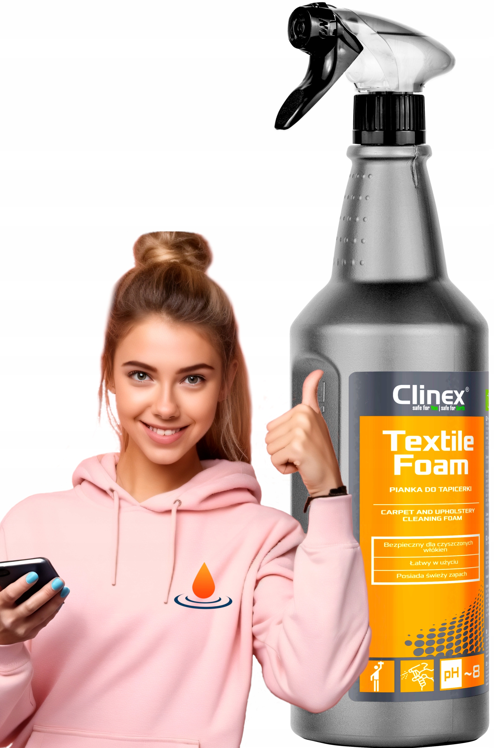 Pianka Clinex Textile Foam 1L do tapicerki