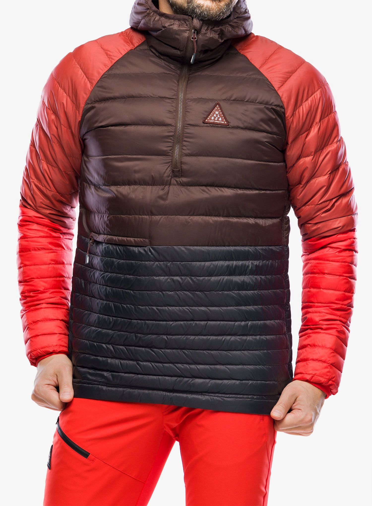 Péřová bunda Maloja Macin Chocolate Multi M