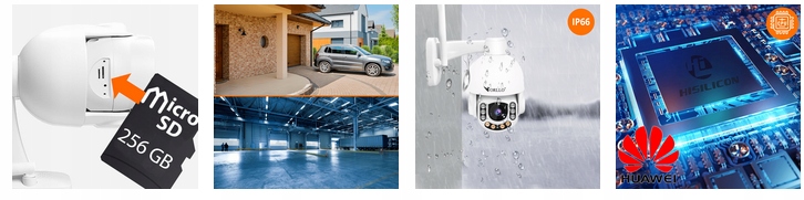 Kamera IP ZEWNĘTRZNA OBROTOWA GSM NA RUCH ORLLO Z7 Procesor sygnałowy DSP HISILICON 3516EV200