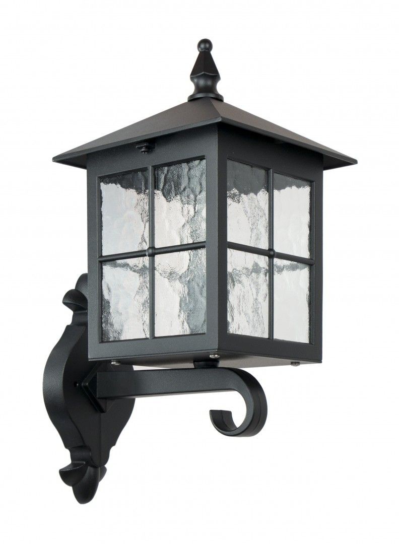 Zahradní nástěnné svítidlo Su-ma černé E27 60 W, IP43