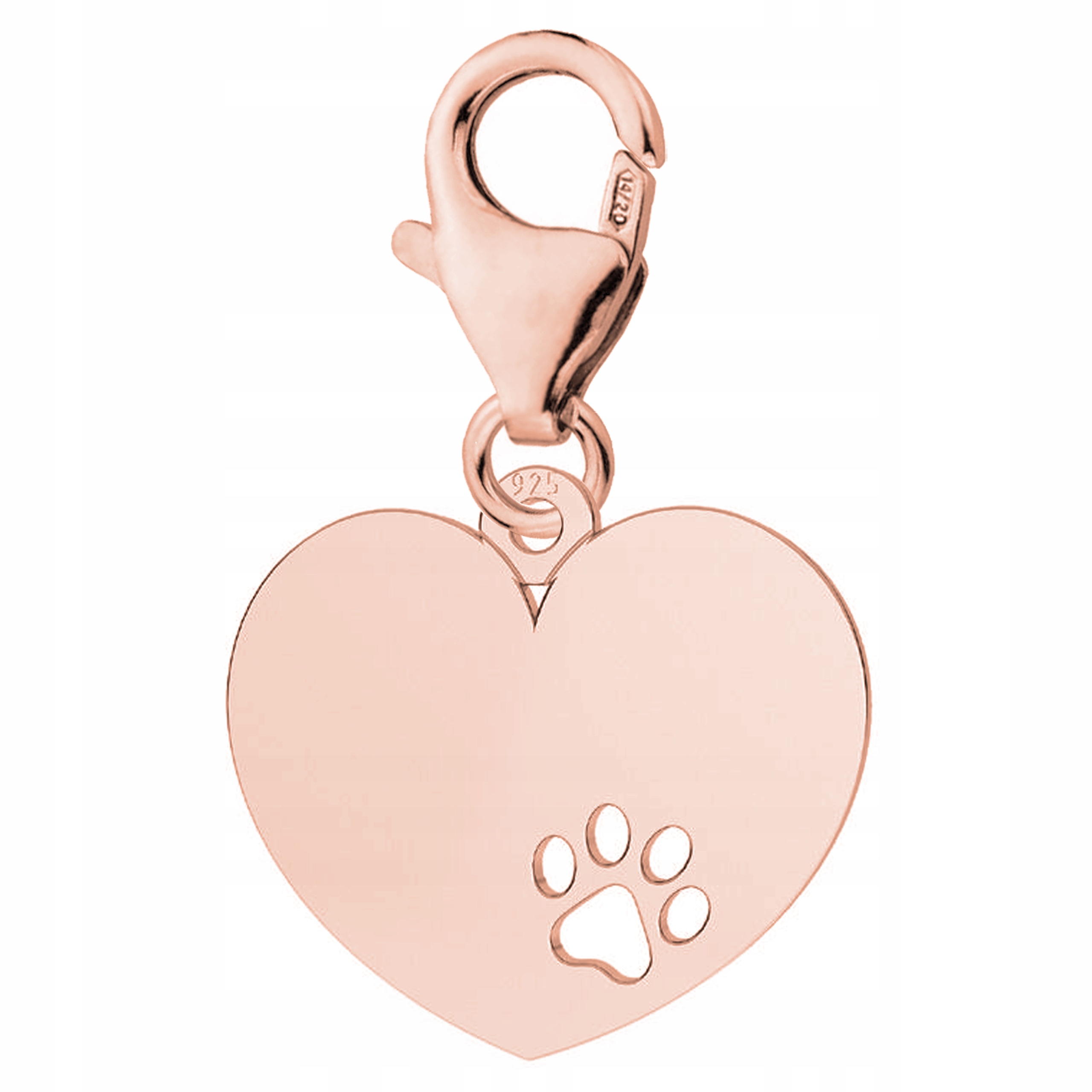 Přívěsek Psí Tlapka růžové zlato stříbro 925