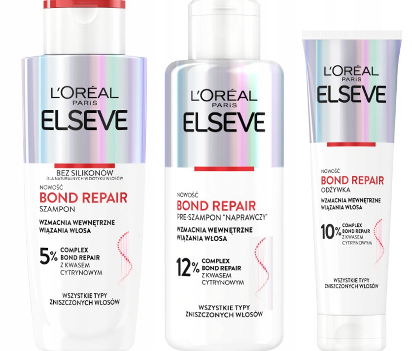 

LOreal Elseve Bond Repair Szampon do włosów zestaw