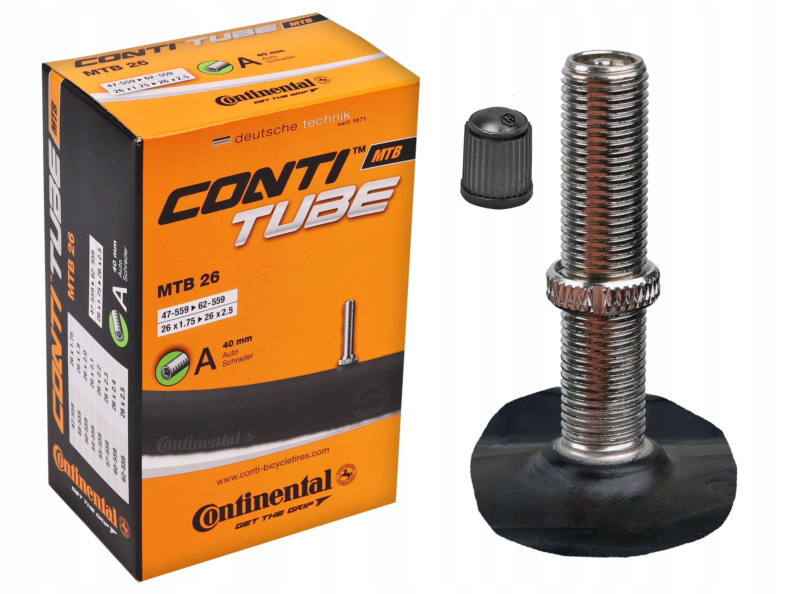 Dętka Continental 26x1,75-2,5 (47/62-559) Av 40mm