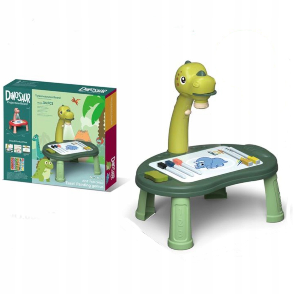 Projektor do rysowania dinozaur T-rex gra chińczyk 43Z Głębokość produktu 22 cm