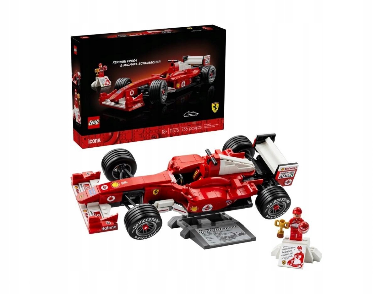 Lego(r) Icons 11375 Ferrari F2004 a M. Schumacher