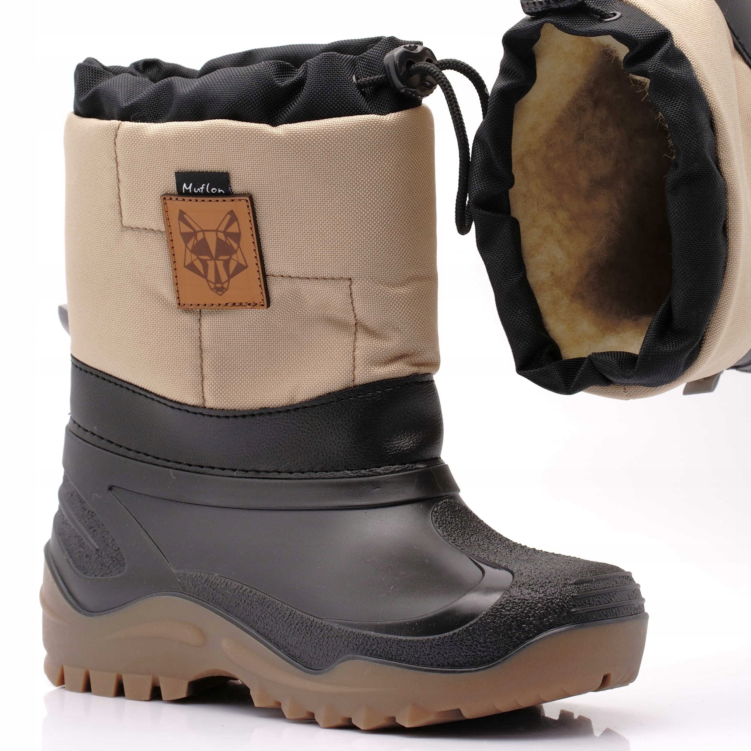 RENBUT MUFLON ŚNIEGOWCE BUTY ZIMOWE WEŁNA 29/30