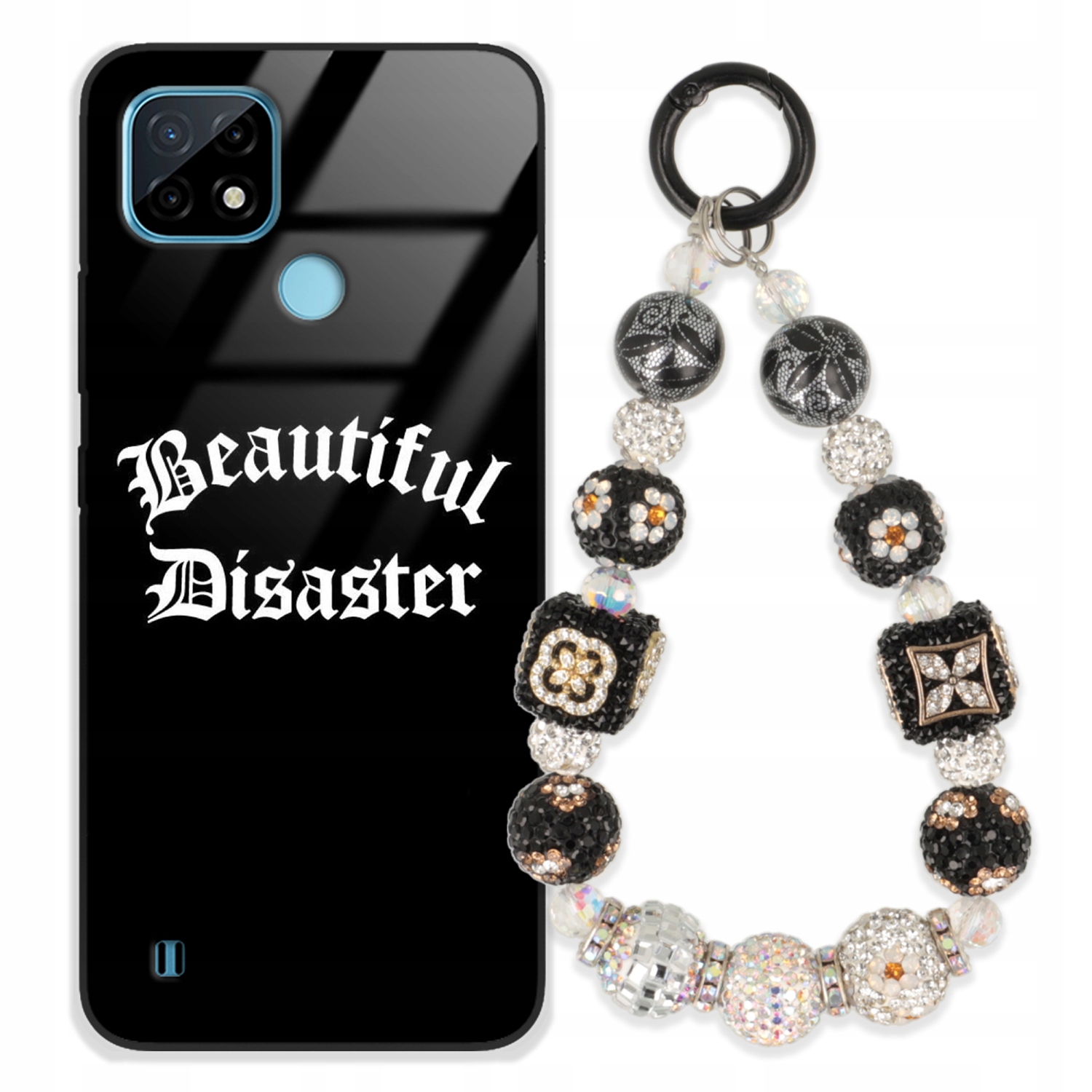 Puzdro Na Realme C21 Case Glass| Kľúčenka Elegantné Prémiové Dizajnové Puzdro