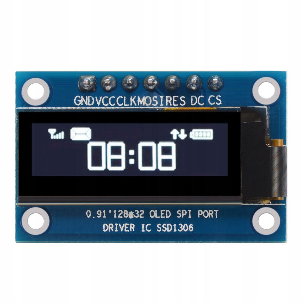 Wyświetlacz Oled 0.91 Spi Biały