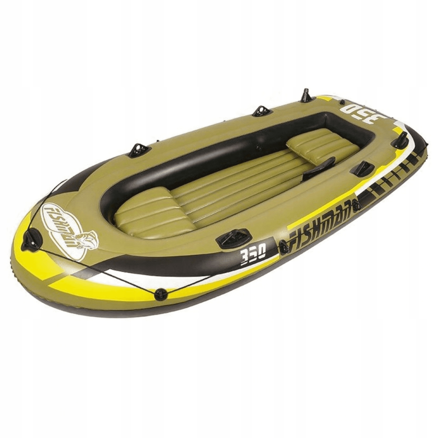 Łódź Ponton Rybacki Wędkarski Turystyczny Wiosła Pompka 4-os FISHMEN 350SET Marka Jilong