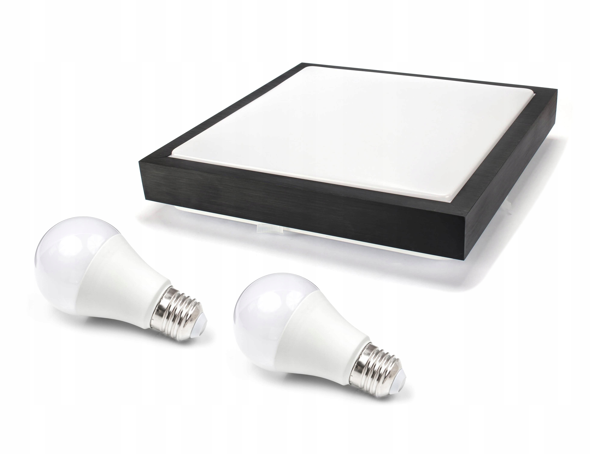 PLAFON NATYNKOWY SUPRA 2XE27 + 2X ŻARÓWKA LED 12W 4500K