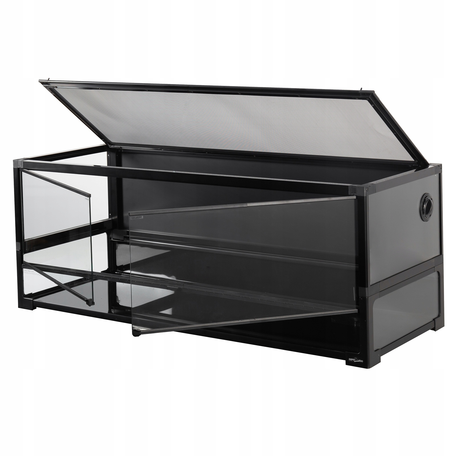 Levně Moderní Terárium Pro Plazy Obojživelníků Savců 120x45x45 Odolné