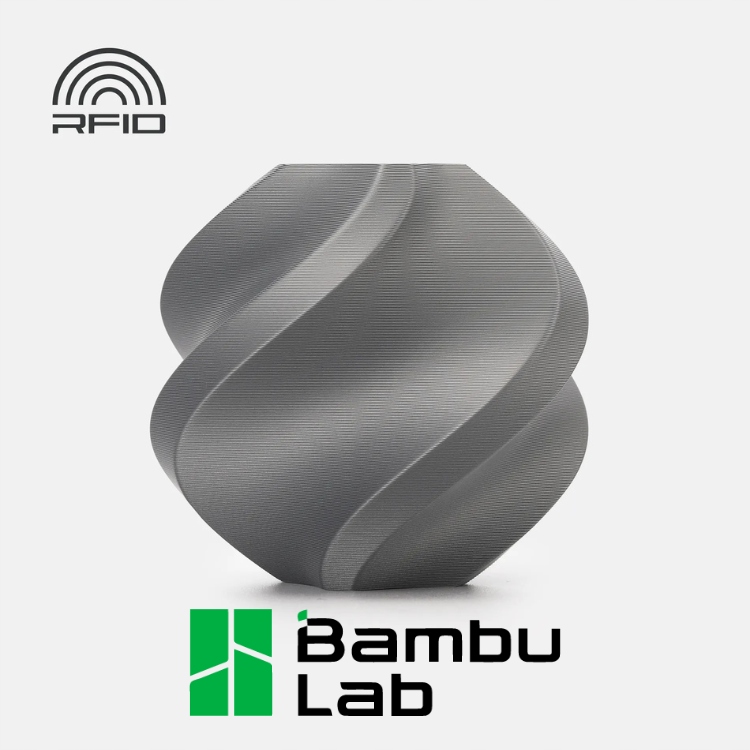 Filament 1,75 mm Bambu Lab Pla Tough+ stříbrný Cívka 1 kg