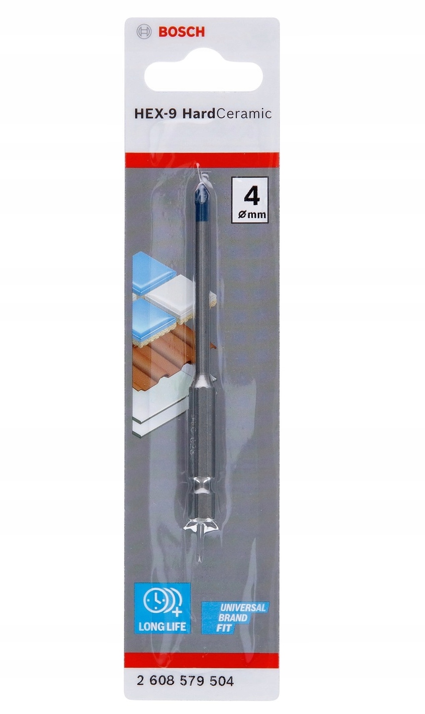 

Wiertło HEX-9 Hard Ceramic 4*90MM 2608579504 Bosch