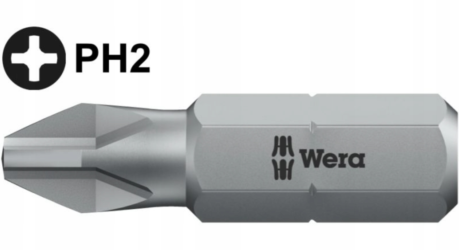 

Wera bit PH2 Phillips 25 mm twardy 05072072001