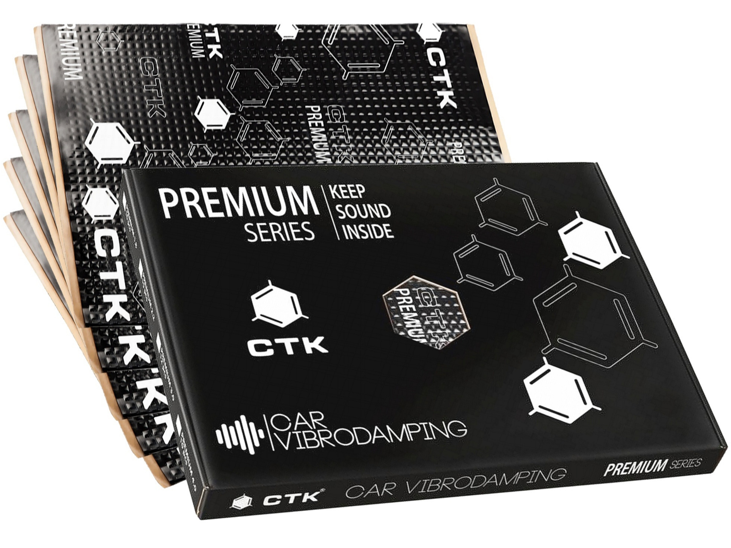 Ctk Premium 2.2 Box Odhlučňovací a tlumící podložka 2,2 mm 15ks 2,8 m2 Butyl