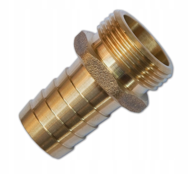 

Nypel na wąż 13mm Gz 1/2" na klucz mosiądz