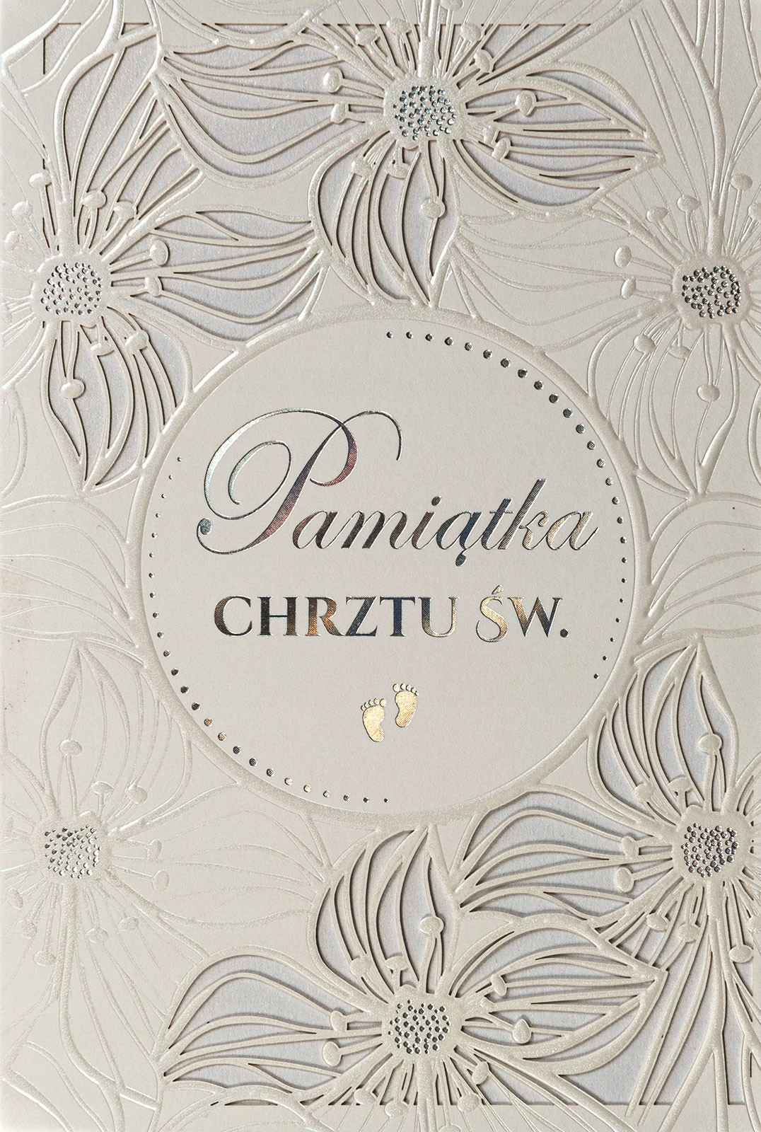 

na Chrzest Kartka ażurowe zdobienia 3D LC4