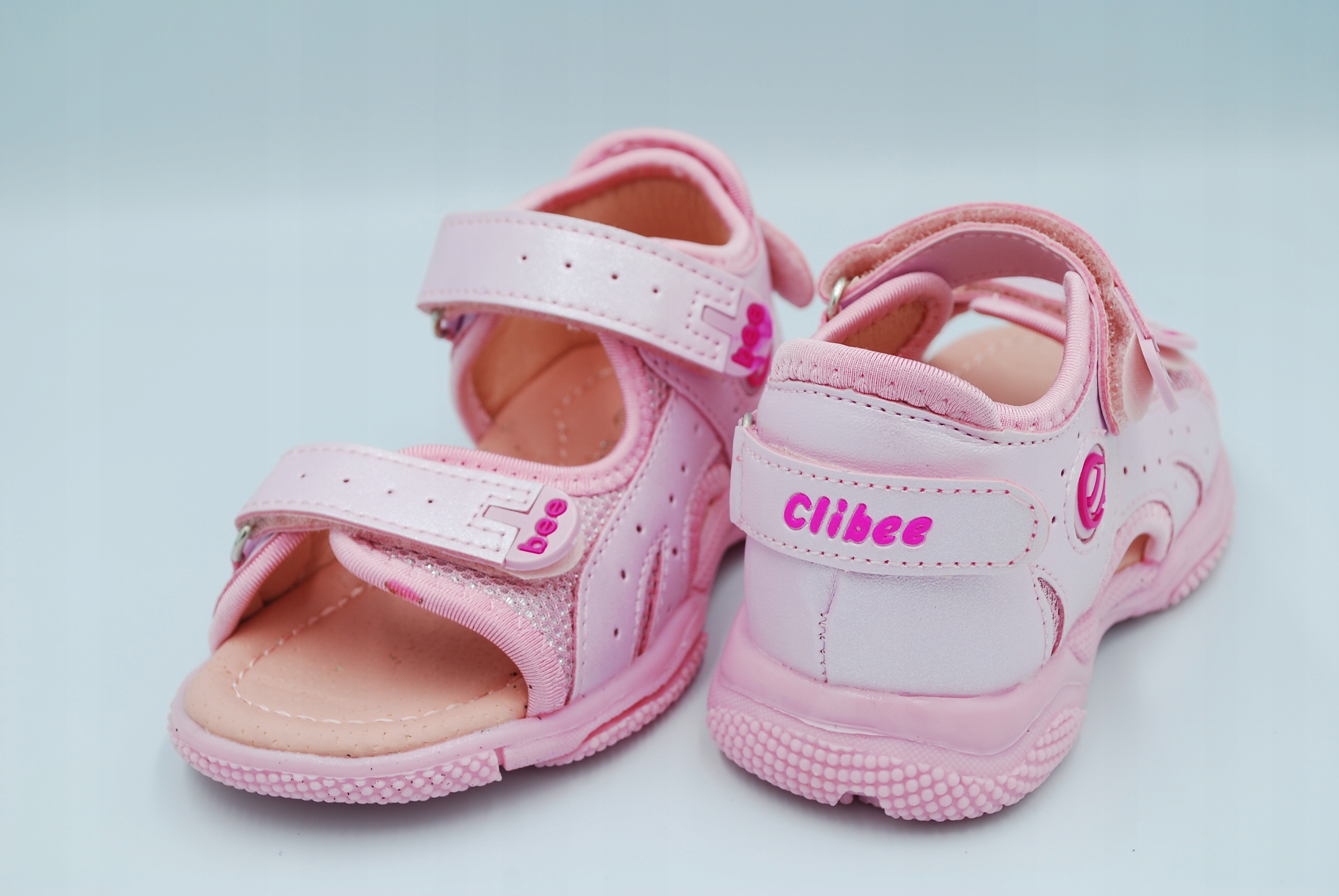 SPORTOWE SANDAŁKI NA LATO w.skóra r.25 / 14,9cm Kolor różowy