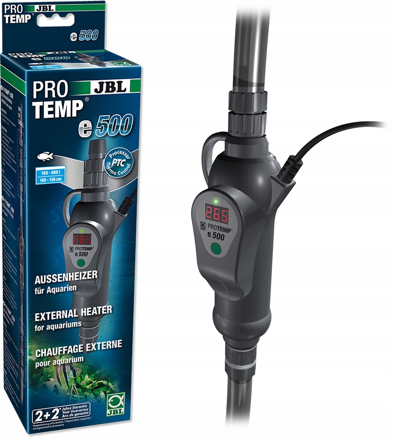 Levně Jbl Protemp e500 Průtokový ohřívač akvárium 160-600 l venkovní s termostatem