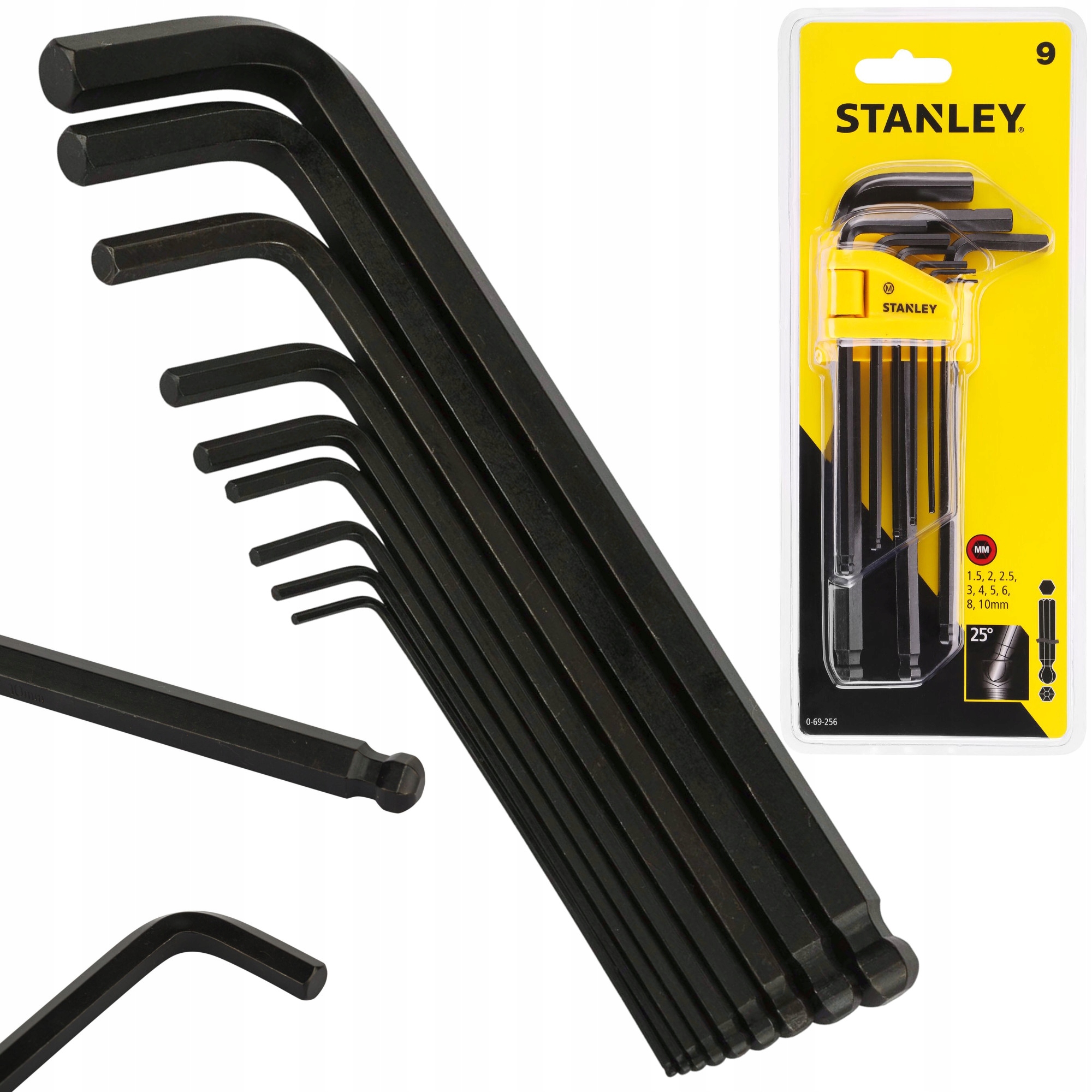 

Stanley Klucze Imbusowe Z Kulką 1,5-10mm 69-256