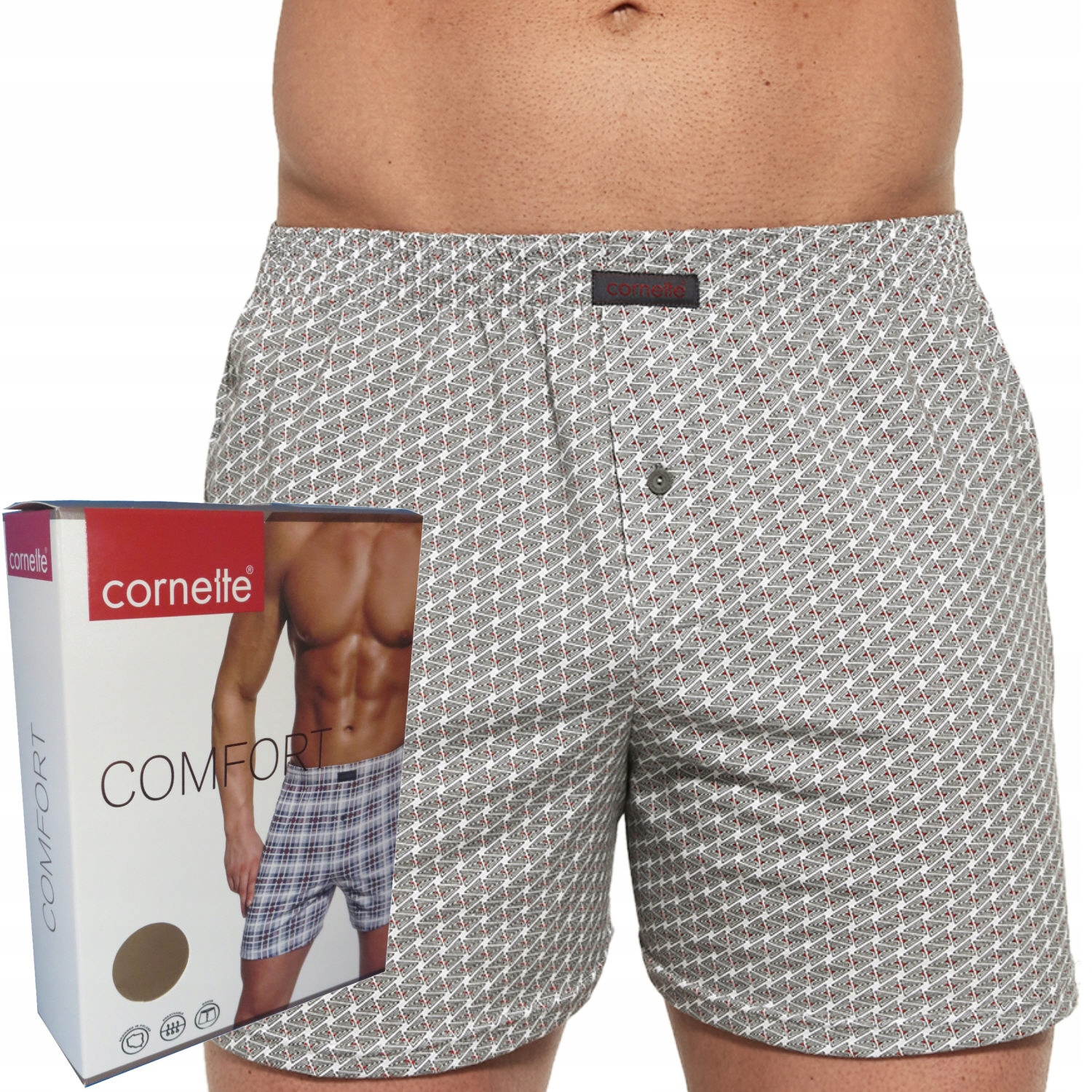 

Cornette bokserki Comfort box luźne 002/231 wzór