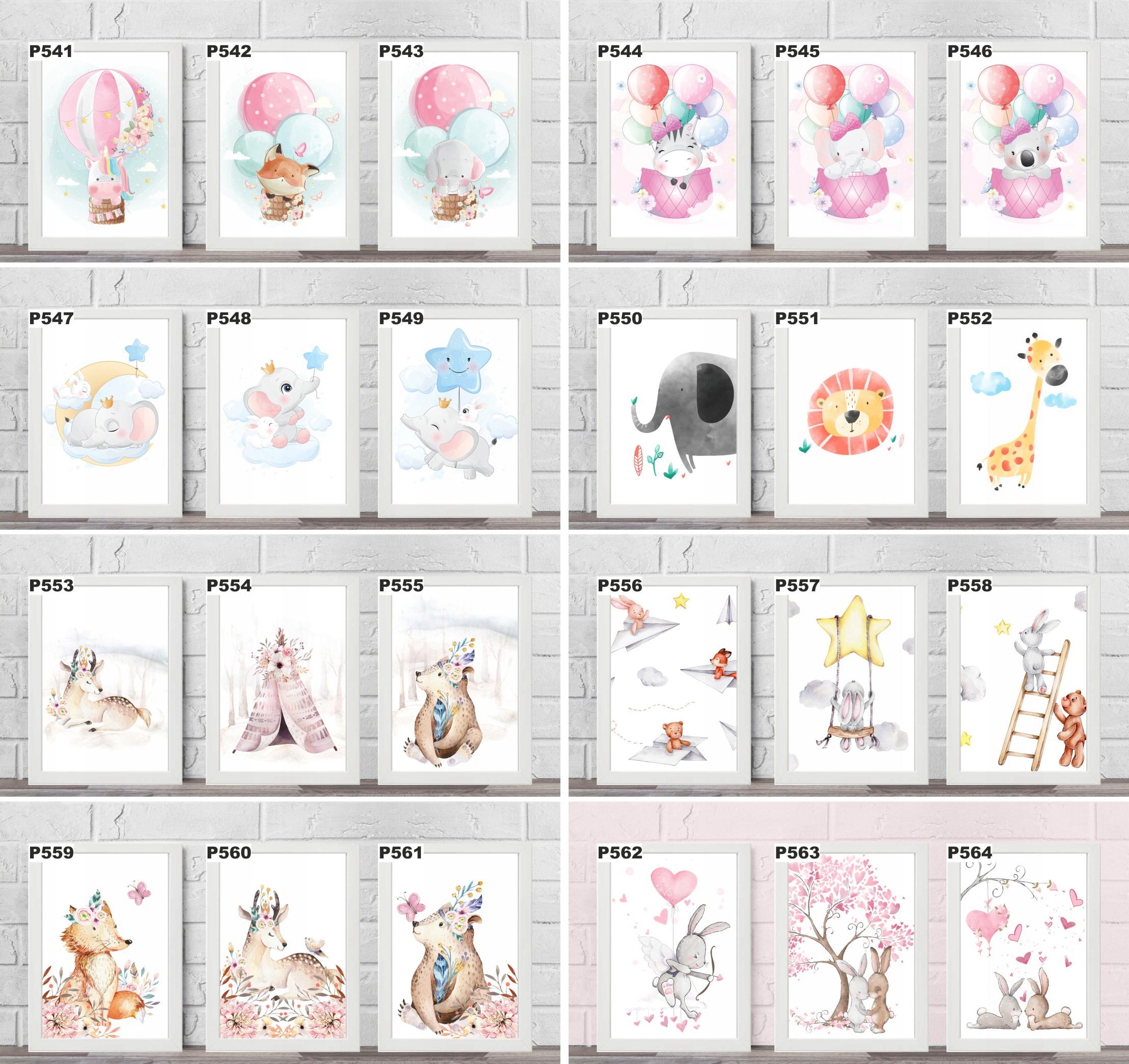 Zestaw 3 PLAKATY DZIECI A4+RAMKI kucyki pony konik Płeć chłopcy dziewczynki