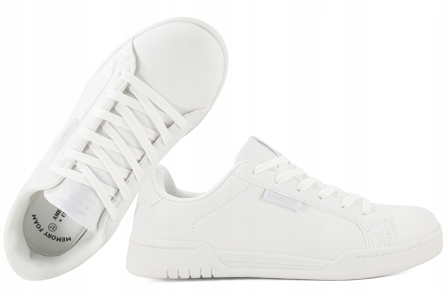 American Club RL153 Dámské Sportovní Boty Tenisky Polobotky bílé 38