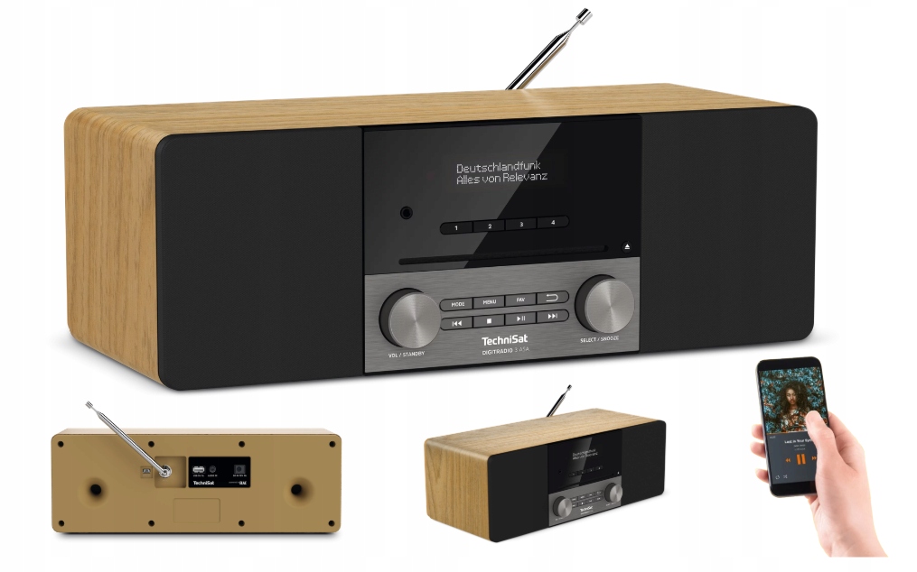 Veža s CD TechniSat Digitradio 3 Asa Dab+ Fm Bluetooth 5.0 Elac Dub