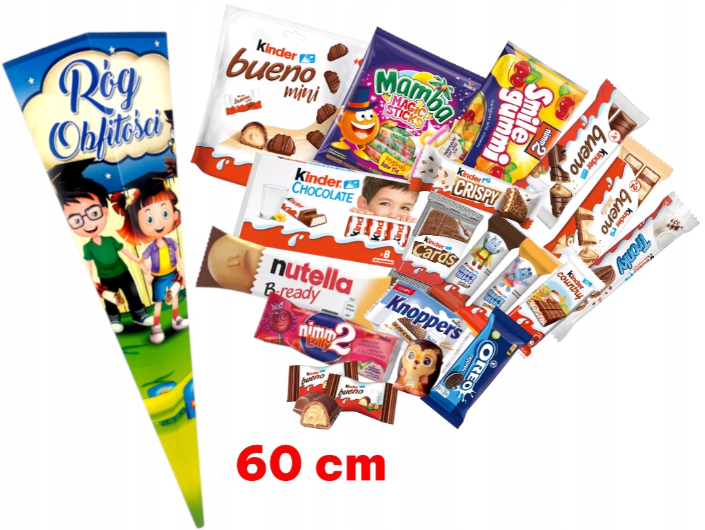 Kinder Tyta na rozpoczęcie roku dla pierwszoklasisty duża pasowanie 60cm