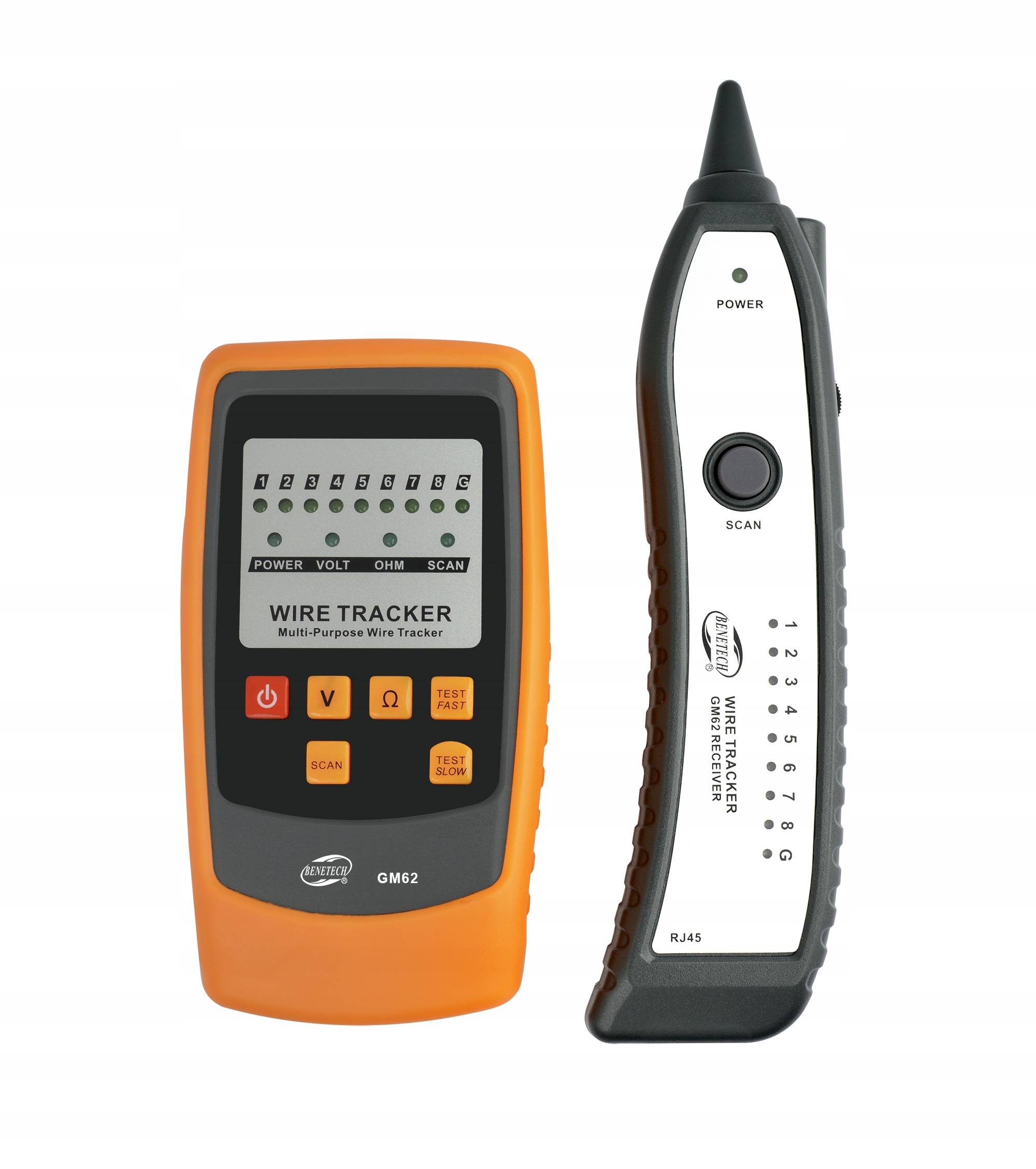 Szukacz Par Przewodów Tester Sieci Wire Tracker Odbiornik Złącza RJ45 RJ11